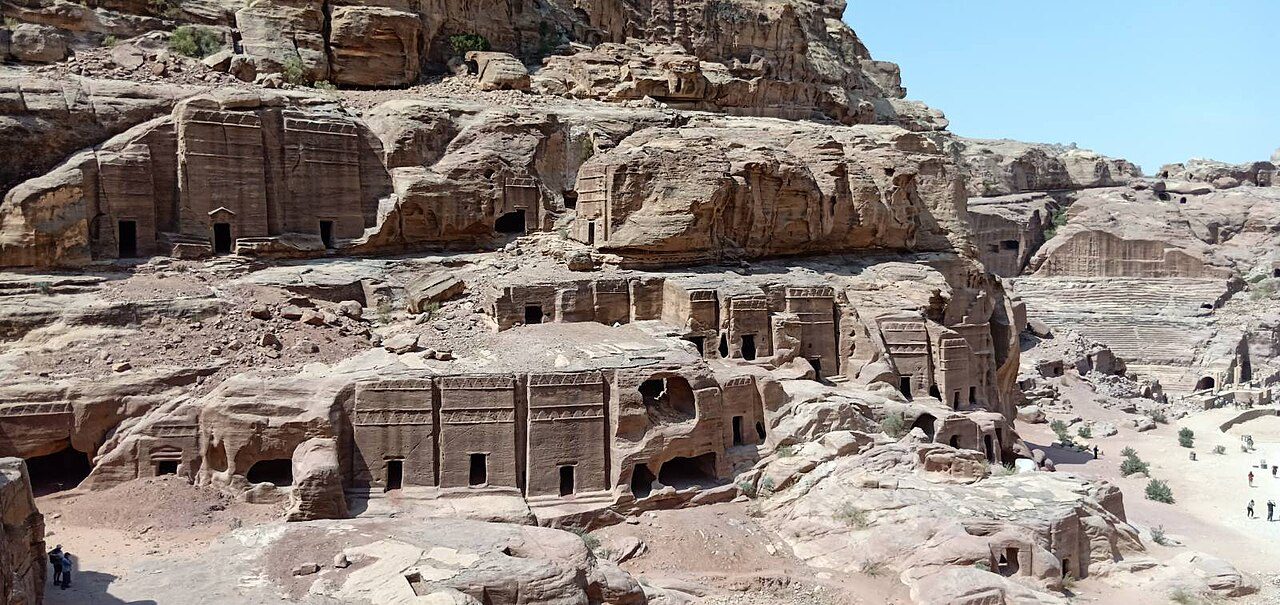 The Royal Tombs at Petra.